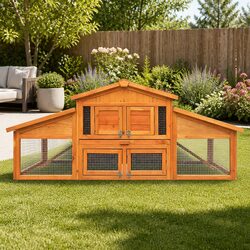 Concise Features of the 169cm Wooden Chicken Coop Hutch