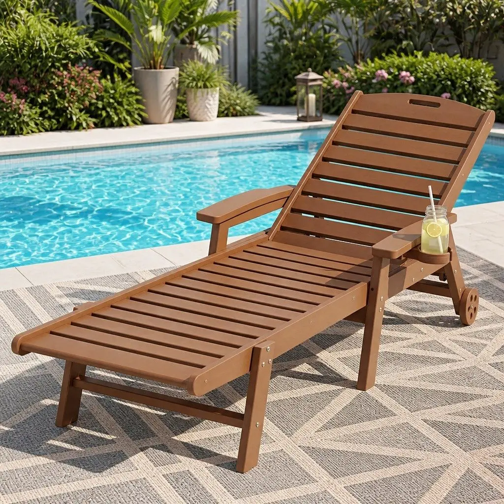 Adjustable Sun Lounge Chair for Outdoor Leisure