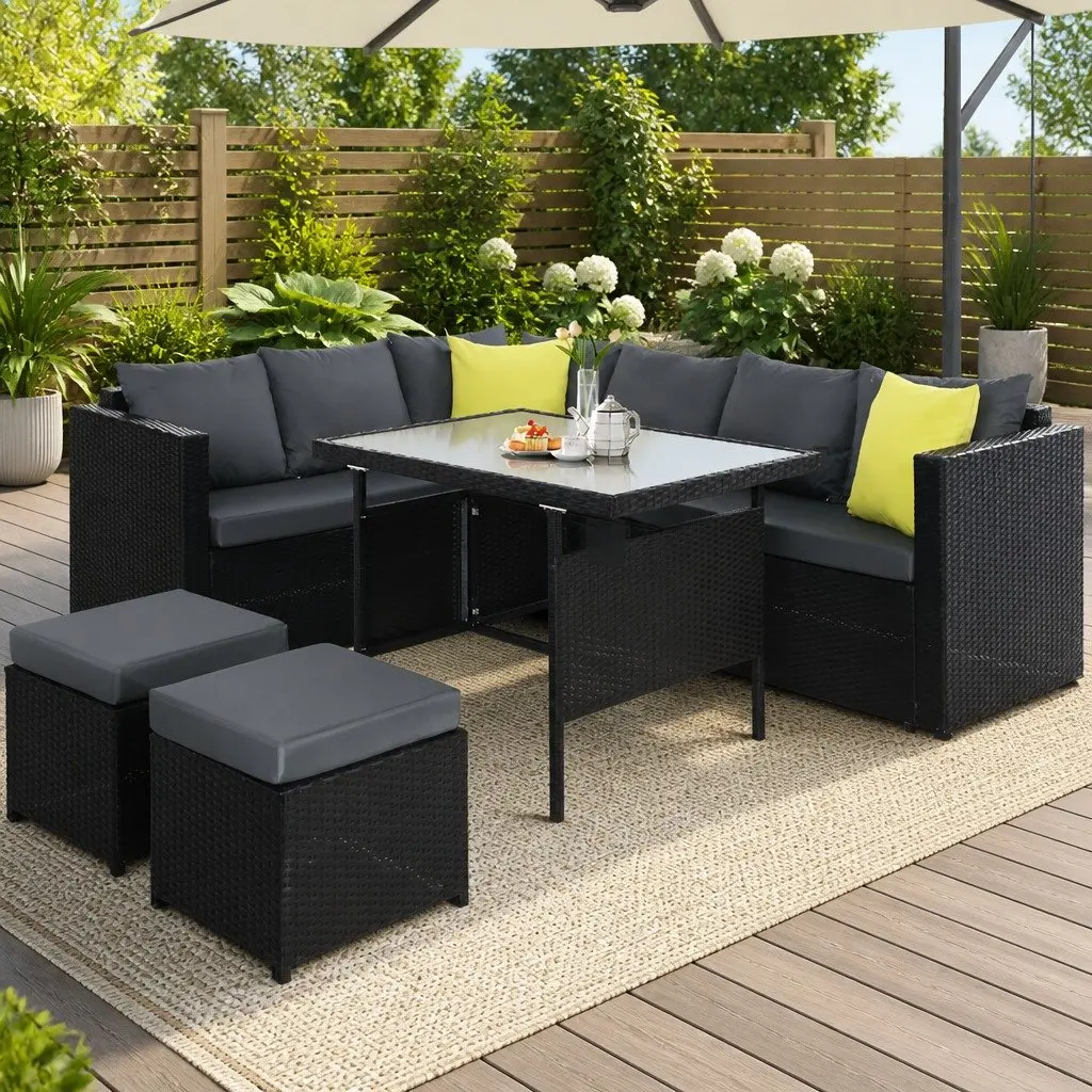 Outdoor Dining Sofa Set for Easy Enjoyment