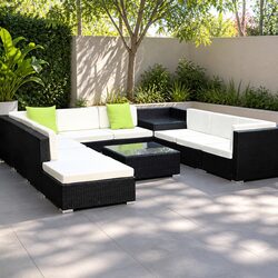 Your Friendly 11 Piece Outdoor Wicker Sofa Set