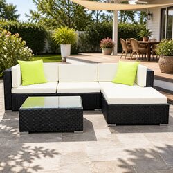 Concise 5-Piece Outdoor Lounge Sofa Set