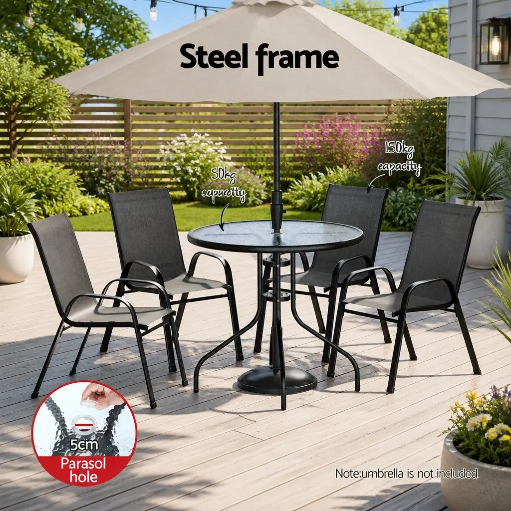 Outdoor Dining Set with Chairs and Table