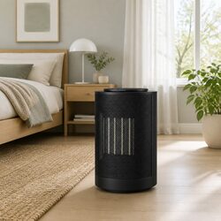 Electric Fan Heater 1200W Portable Ceramic Heat Oscillating Thermostat Black