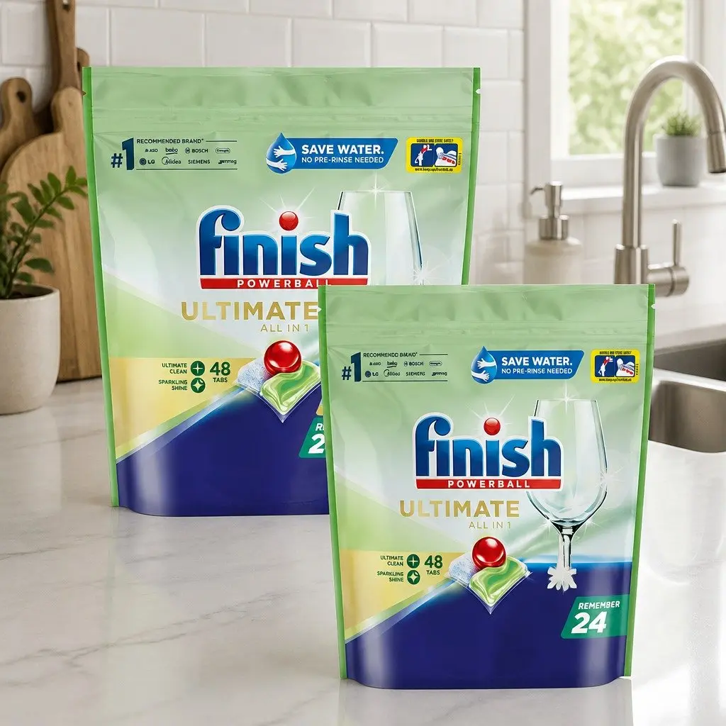 Dishwashing Tablets 0% Pro All in 1 Deep Cleaning Grease Removal 48 Pack