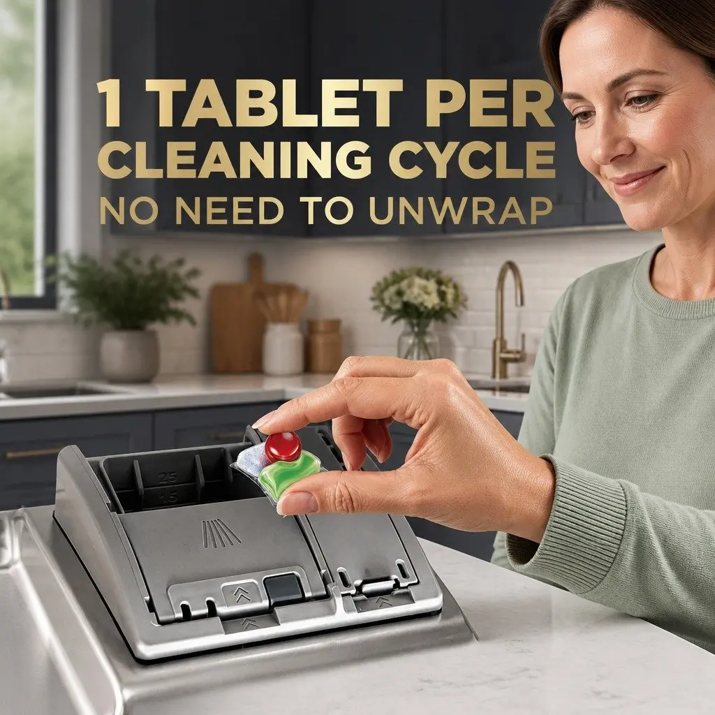 Dishwashing Tablets 0% Pro All in 1 Deep Cleaning Grease Removal 48 Pack