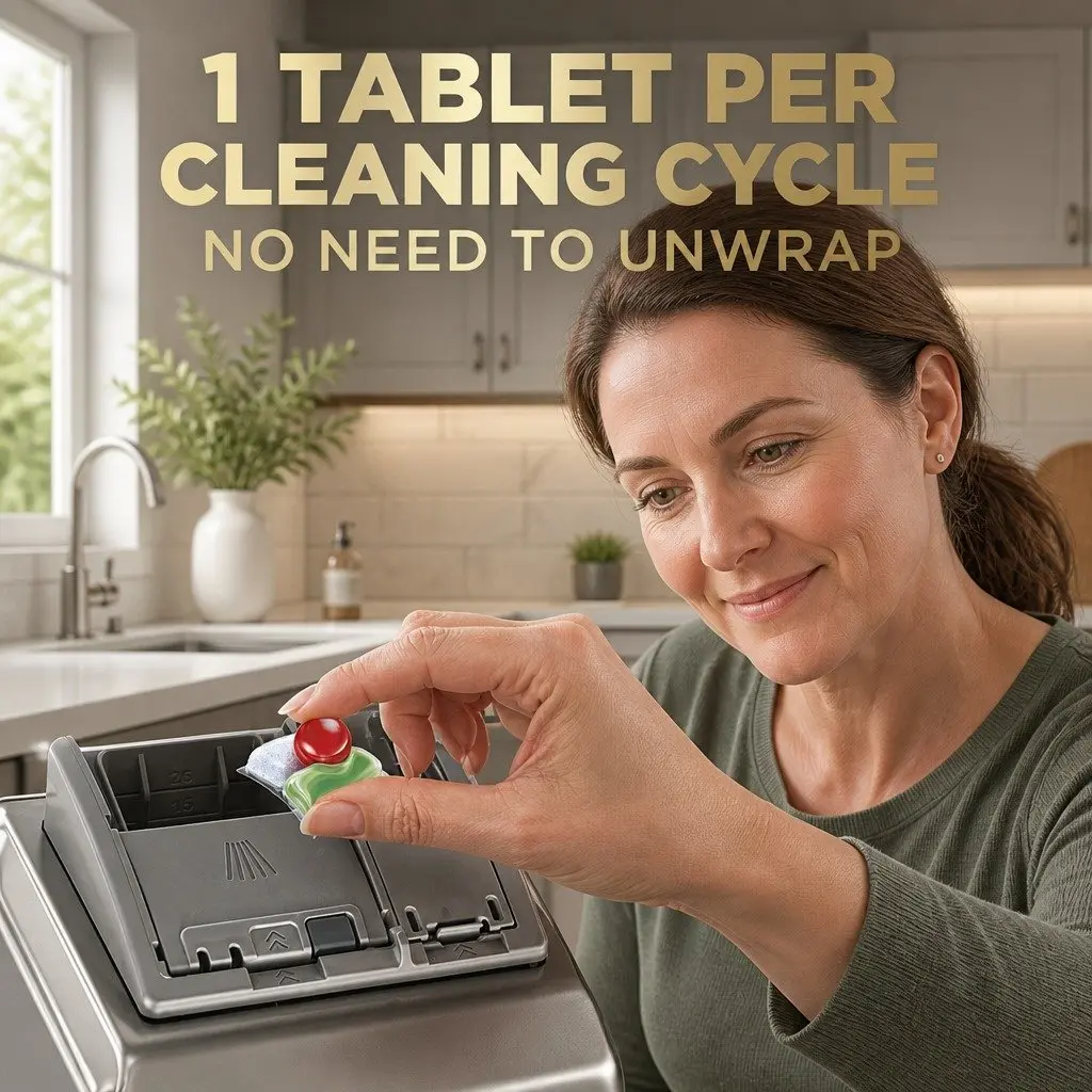All in 1 Dishwashing Tablets 0% Fragrance 240 Count Deep Cleaning Powerball