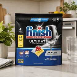 Effective Lemon Dishwasher Tablets 65 Pack for Quick Cleaning