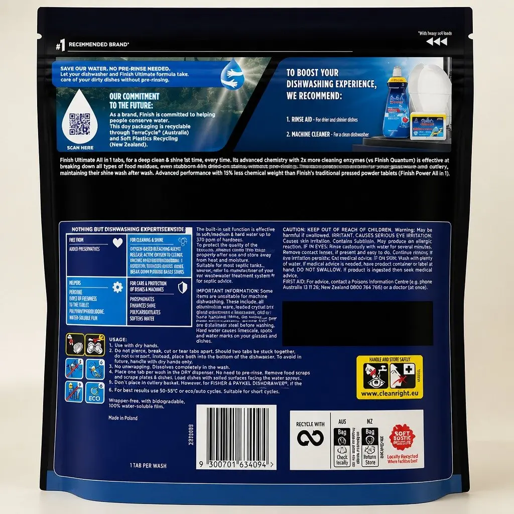 Ultimate Dishwasher Tablets 170 Pack Deep Clean Grease Stain Removal