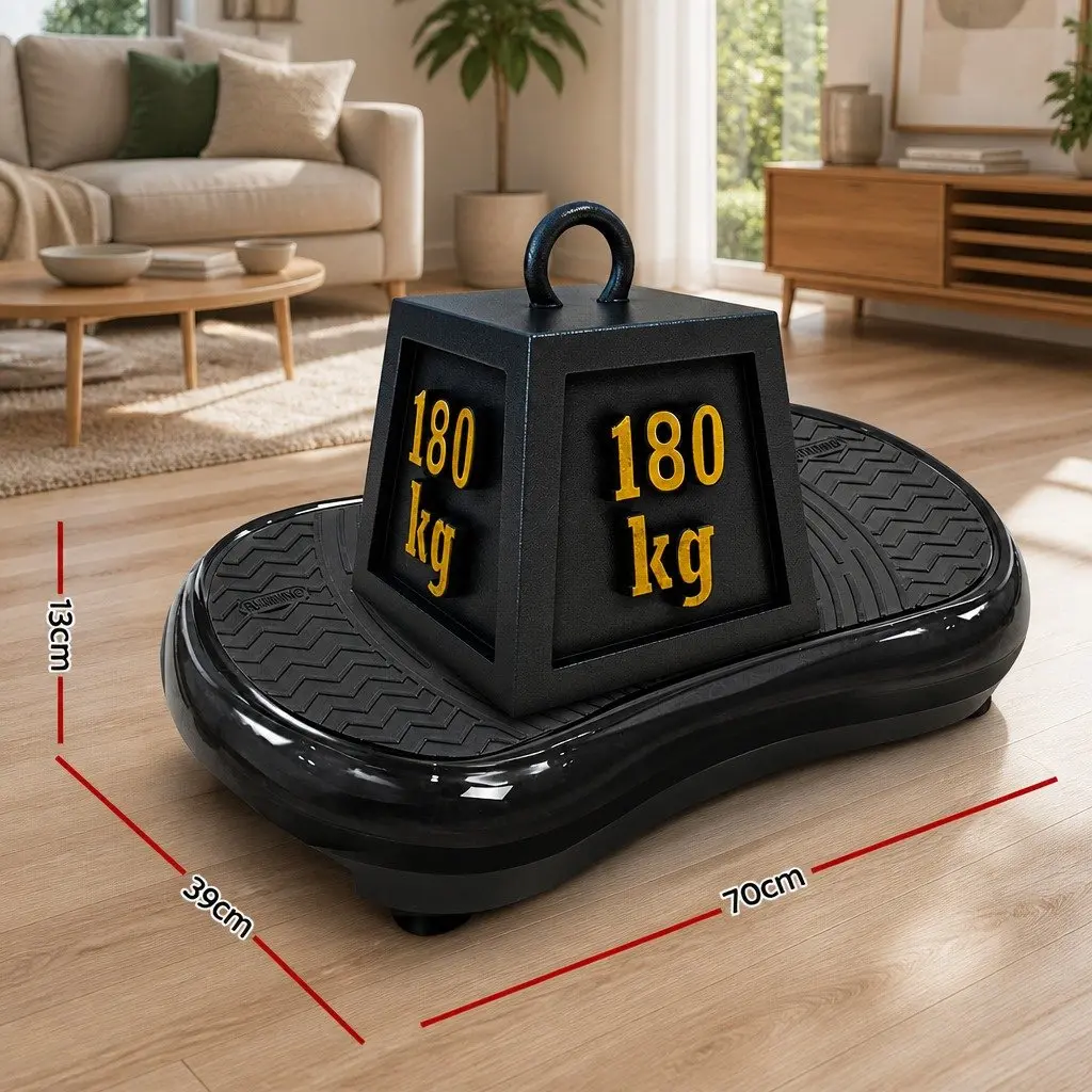 Vibration Exercise Machine Black Whole Body Shaker 99 Speed Levels Digital Control