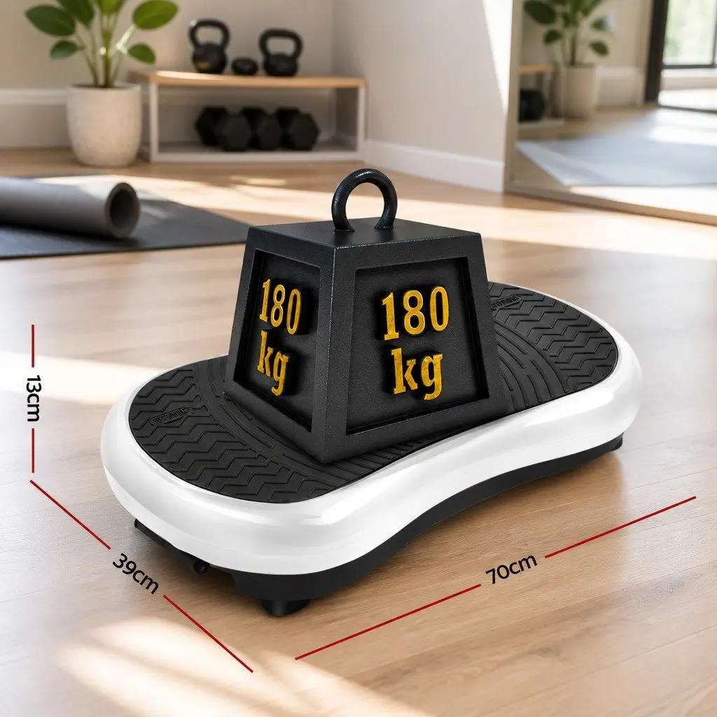 Vibration Machine Platform White Home Gym Whole Body Trainer 99 Speed Levels Anti Slip Surface