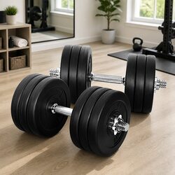35kg Dumbbell Set Weight Plates Adjustable Dumbbells Home Gym Training Equipment