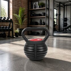 Adjustable Kettlebell Set 18kg Cast Iron Free Weight Dumbbells Home Gym Training