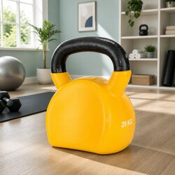Compact and Functional 20kg Yellow Kettlebell