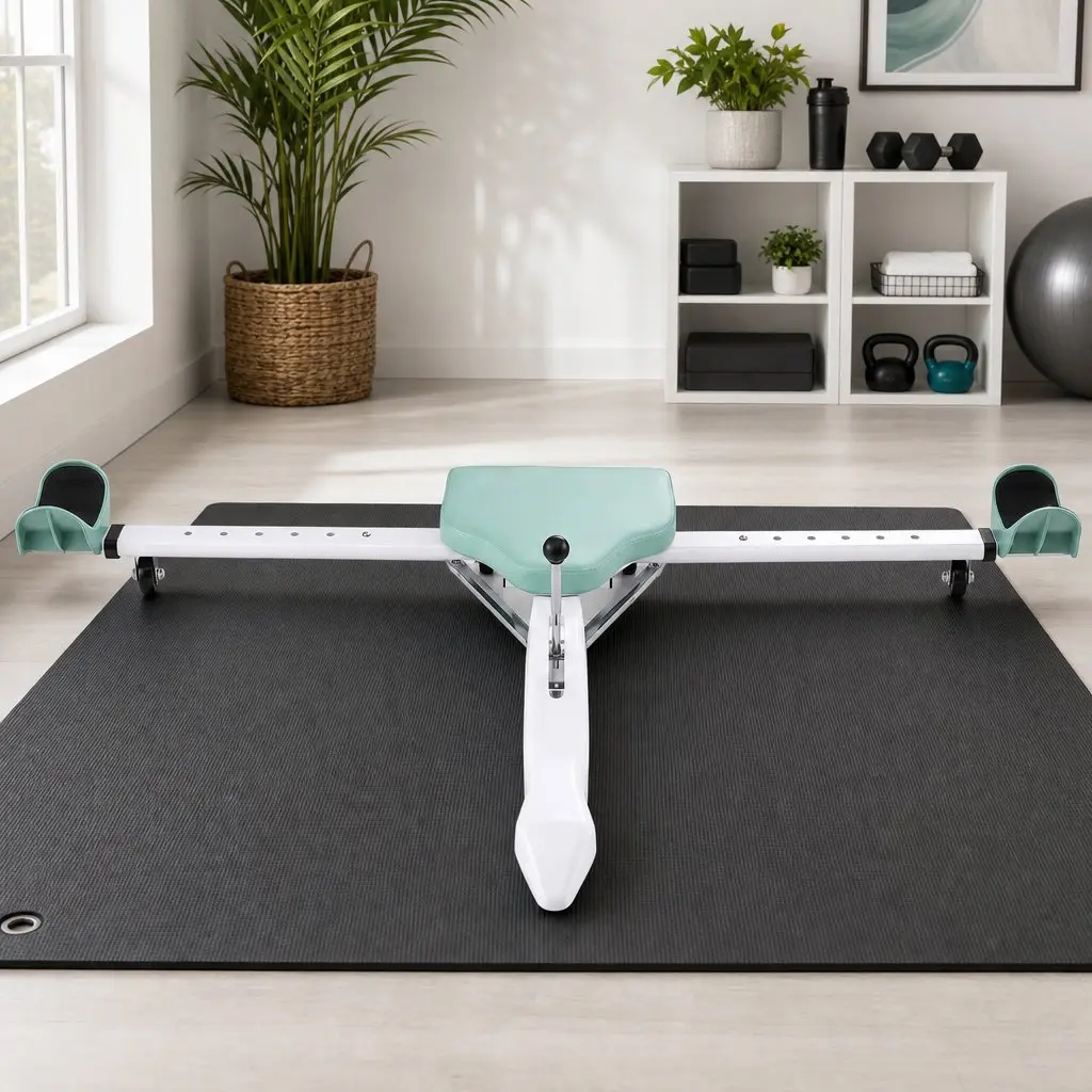 Leg Stretcher Machine Green Adjustable 180 Degree Foldable Frame Fitness Equipment