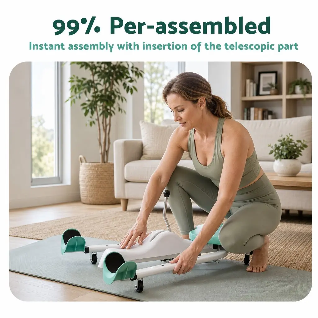 Leg Stretcher Machine Green Adjustable 180 Degree Foldable Frame Fitness Equipment