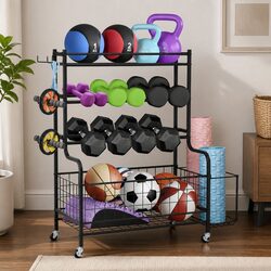 Compact Vertical Dumbbell Rack for Your Home Gym Needs