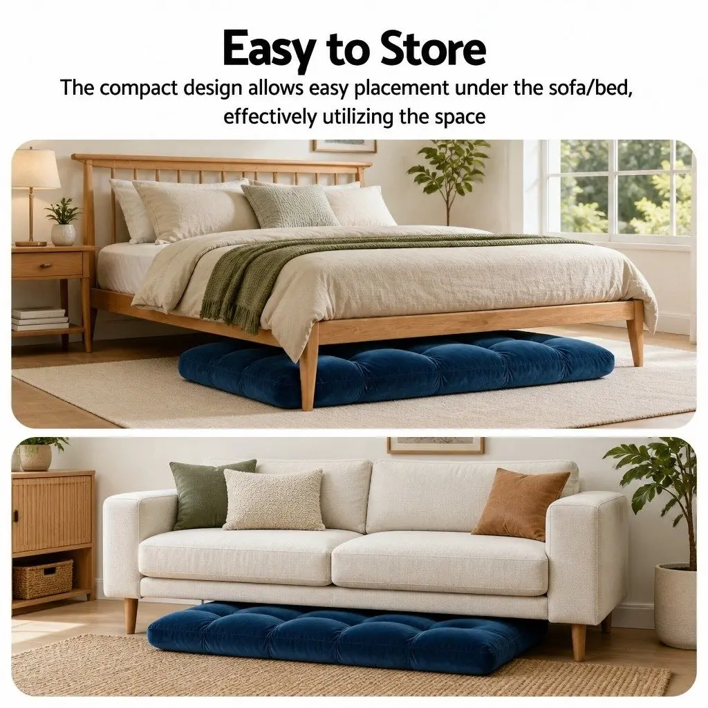 Adjustable Lounge Sofa Chair Navy Flannel Fabric 14 Positions Recliner