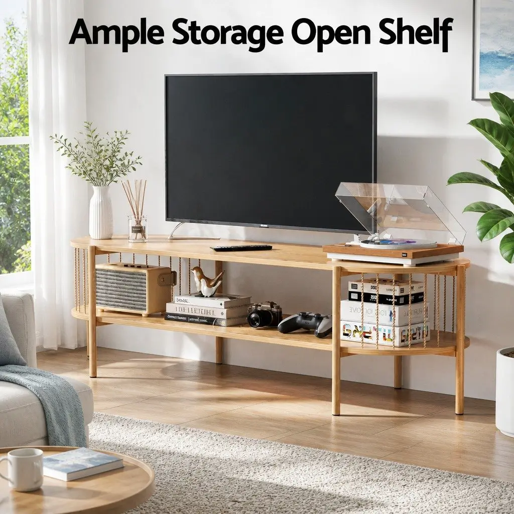 Swivel Floor Lounge Chair White 360-Degree Rotatable Foldable Foam Cushion Pine TV Entertainment Unit Storage Shelf Set
