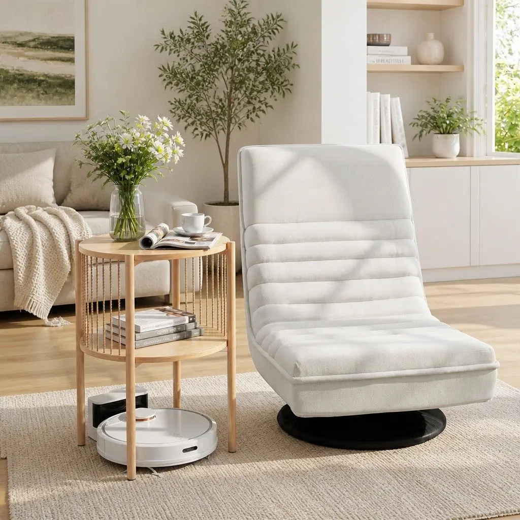 Lounge Chair with Side Table for Small Spaces