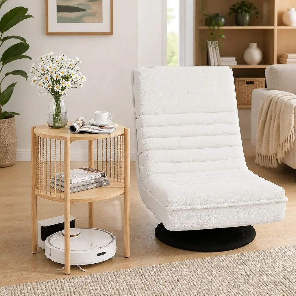 Lounge Chair with Side Table for Small Spaces