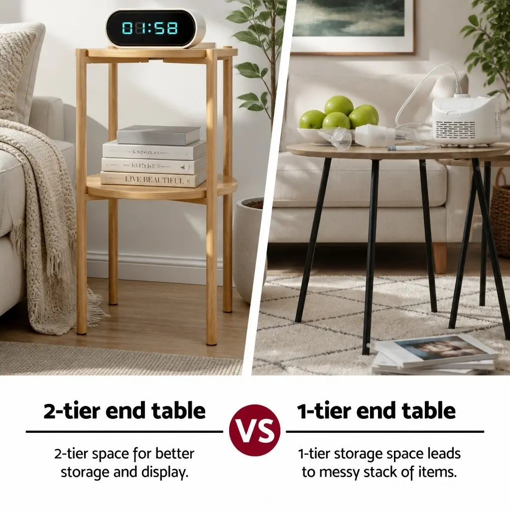 Lounge Chair with Side Table for Small Spaces