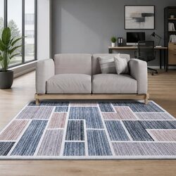 Area Rug 160x230cm Floor Carpet Modern Short Pile Soft Large Multicoloured Home