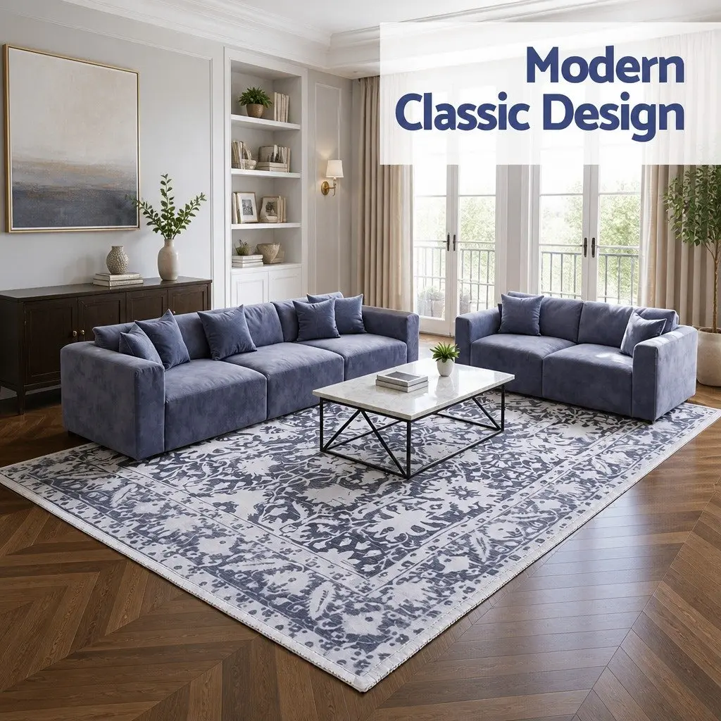 Floor Rug 240x340cm Grey