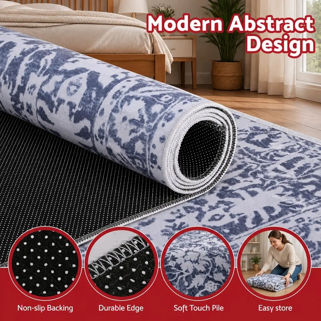 Floor Rug 240x340cm Grey