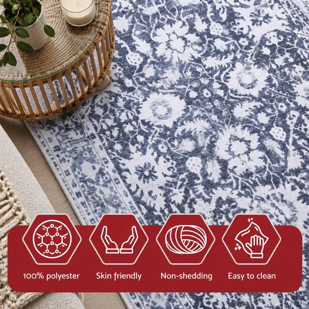 Floor Rug 240x340cm Grey