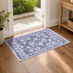 Concise: 50x80cm Grey Floor Rug with Non-Slip Design