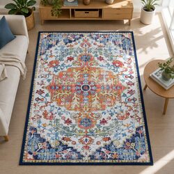 Concise 240X340cm Beige Geometric Rug - Easy to Maintain