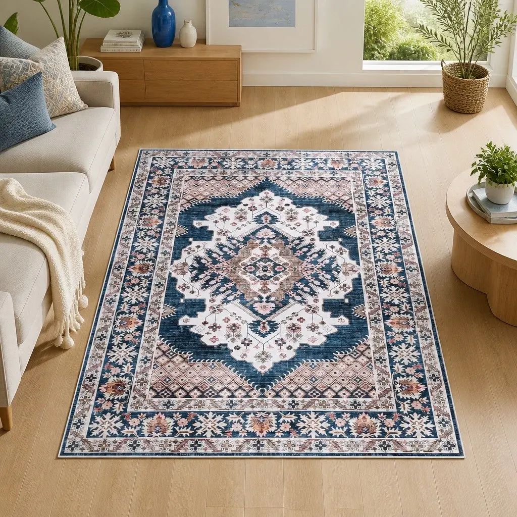 Large Floor Rug 240x340cm Washable Persian Area Rug Living Room Bedroom Carpet