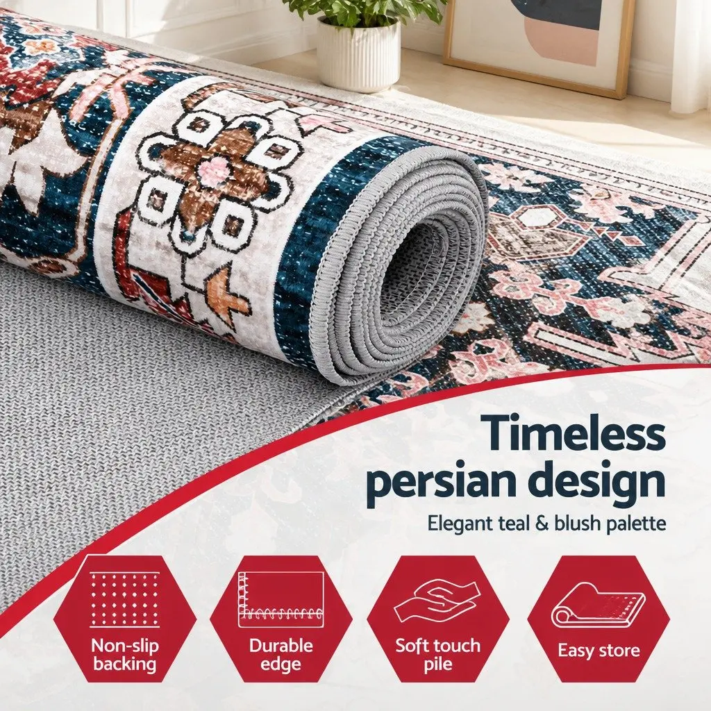 Large Floor Rug 240x340cm Washable Persian Area Rug Living Room Bedroom Carpet
