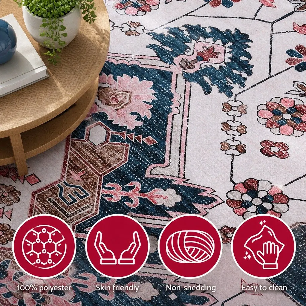 Large Floor Rug 240x340cm Washable Persian Area Rug Living Room Bedroom Carpet