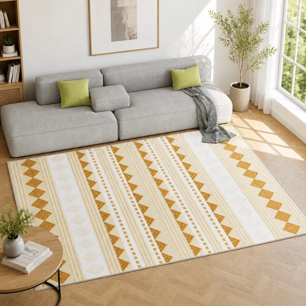 200x290cm Yellow Floor Rug