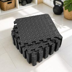 Concise EVA Foam Mat Set: 12 Tiles for Various Uses