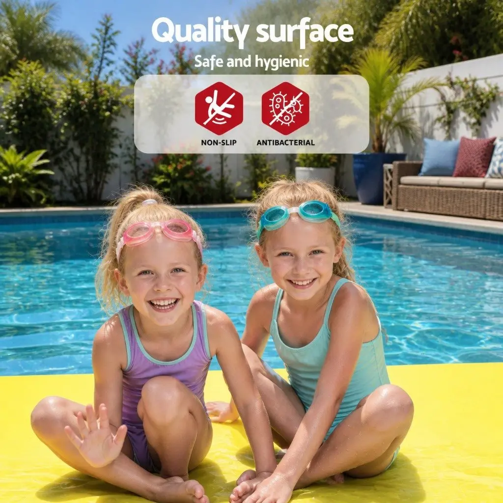 Floating Water Mat Orange 3.5x1.8m XPE Foam Pad with Strong Buoyancy for Pool Beach Lake Activities