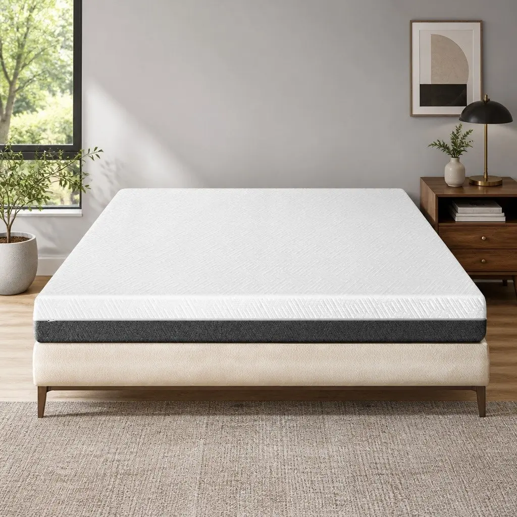 Memory Foam Mattress White Single 15cm Cool Gel Pressure Relief Supportive Bedding