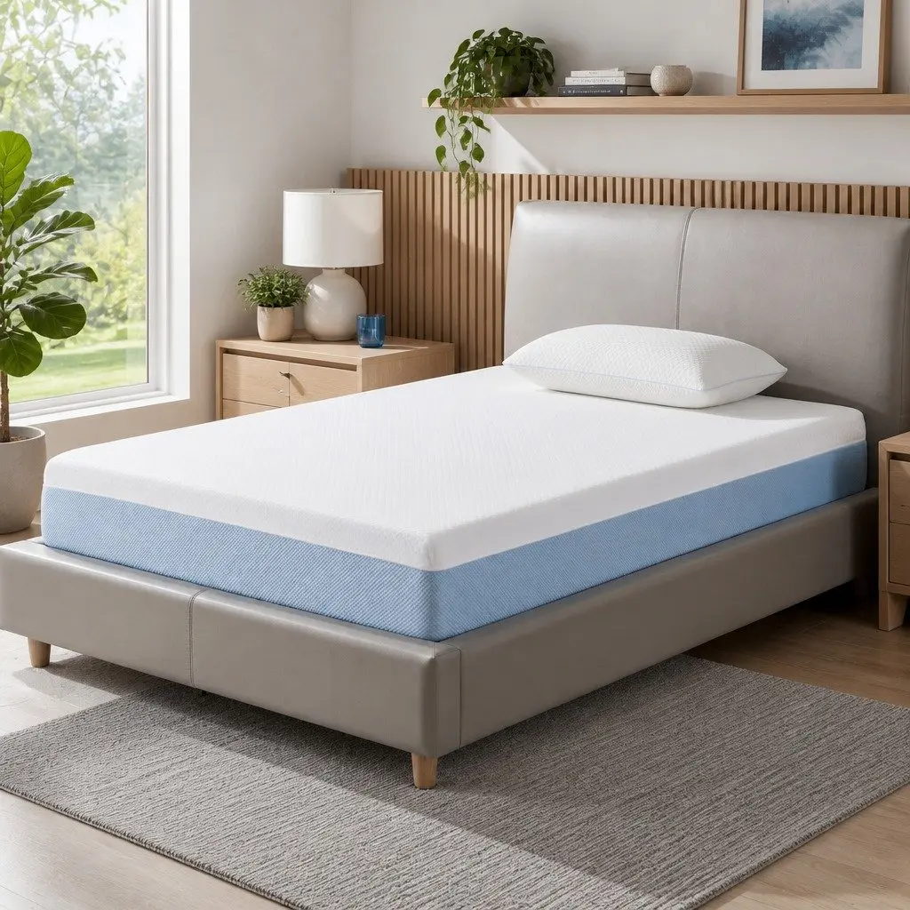 22cm Cooling Gel Memory Foam Mattress, Medium Firm