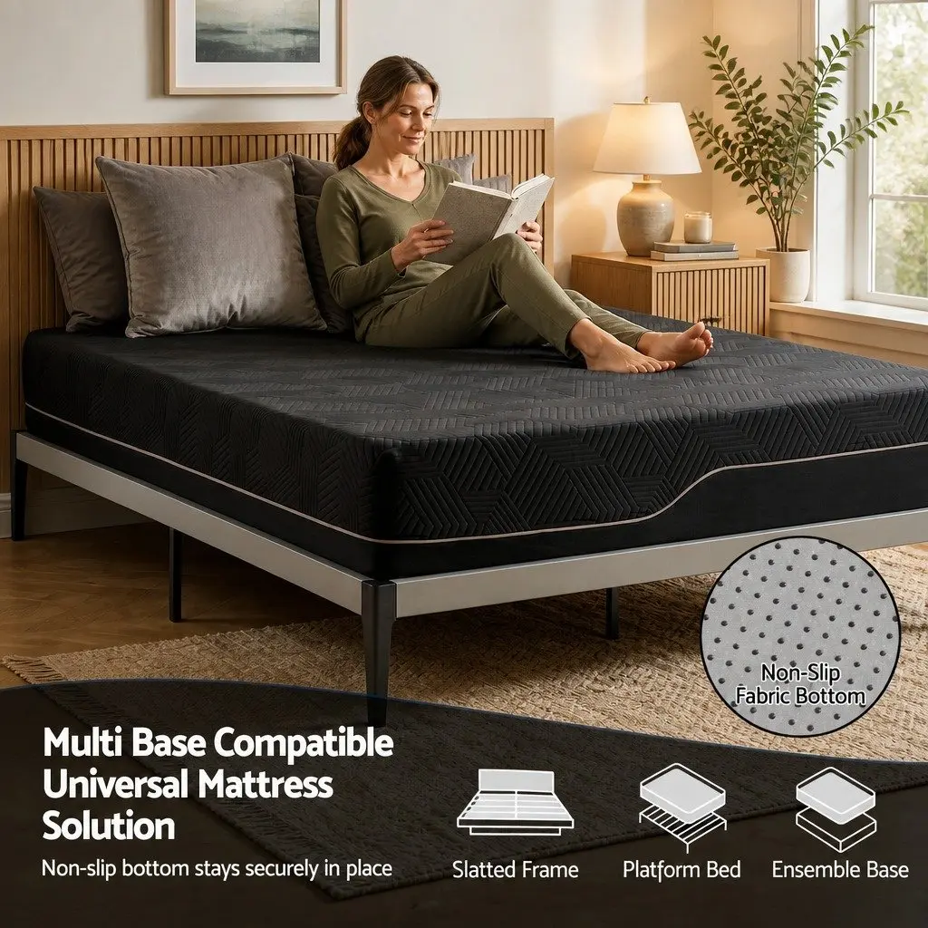 Double Cooling Memory Foam Mattress 30cm Medium Firm Gel Comfort Bed in a Box