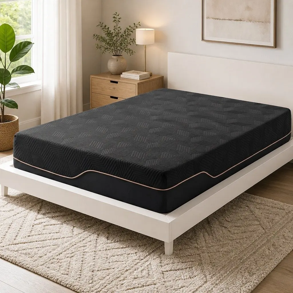 Double Cooling Memory Foam Mattress 30cm Medium Firm Gel Comfort Bed in a Box