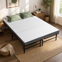 Compact and Durable Folding Bed with Mattress Included
