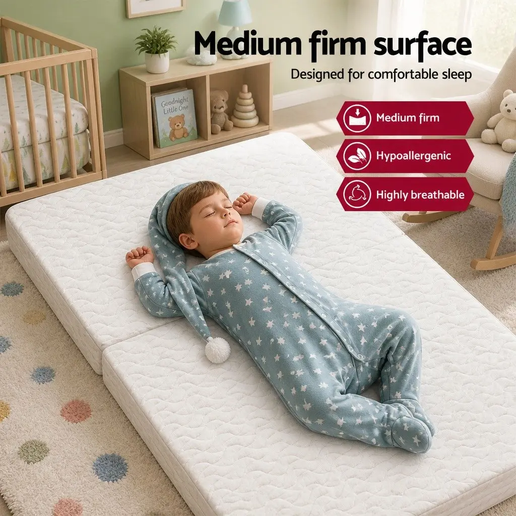 Foldable Foam Cot Mattress Portable Baby Toddler Bed Cool Gel Memory Folding