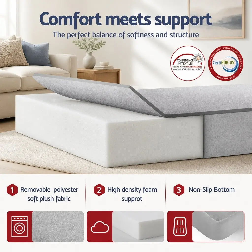 Foldable Mattress with Pillow for Easy Sleeping