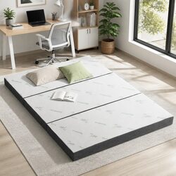 Compact Foldable Queen Mattress - Comfortable and Portable