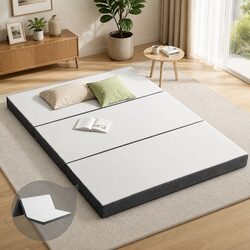 Compact Foldable Queen Mattress - Comfortable and Portable