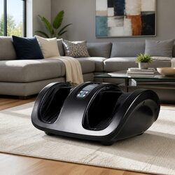 Foot Massager Shiatsu Electric Roller Kneading Massager Black