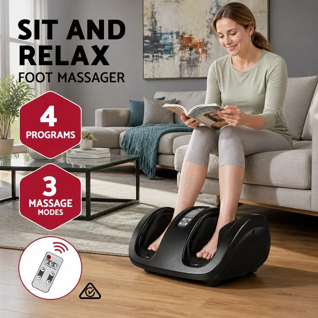 Foot Massager with Electric Kneading Feature