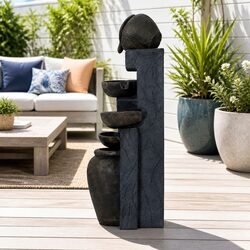 Compact and Efficient 5-Tier Solar Fountain