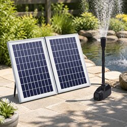 Efficient Solar Fountain Pump with Adjustable Features